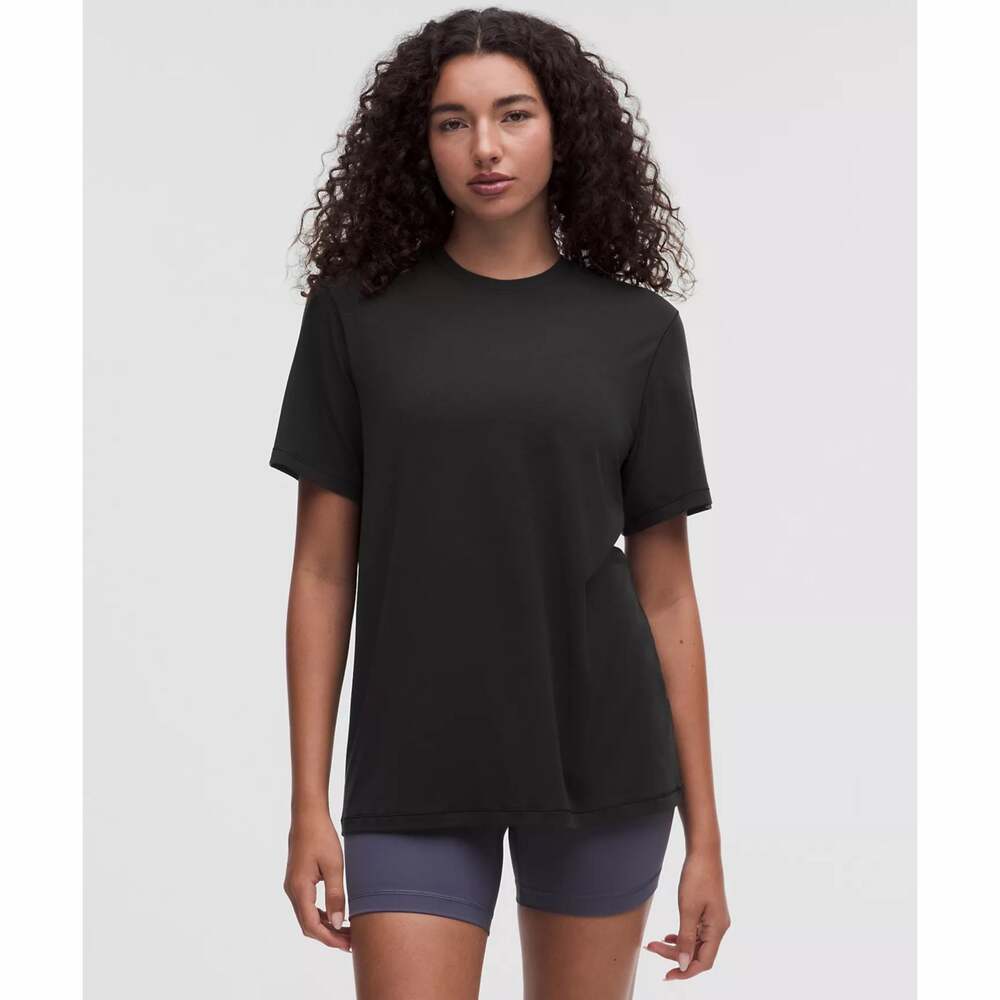 Lululemon Women's Black Pima Cotton Lyocell Short Sleeve Crewneck T-Shirt Size S